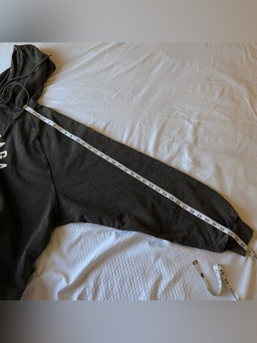 Balenciaga College 1917 Hoodie Washed Black Size 2 Fits XL✨ - Picture 10 of 16
